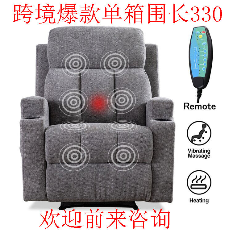 Multifunctional personalized first-class space capsule single zero-reclining wall lazy fabric sofa manicure massage electric sitting and lying