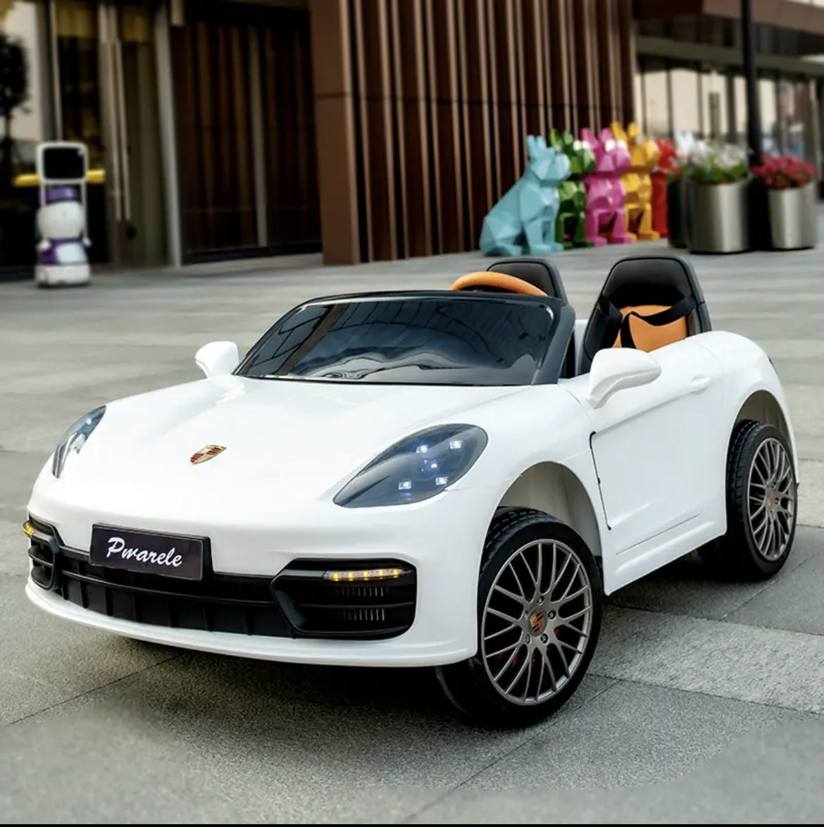 Paramela double children's electric car four wheels oversized can sit adults children baby remote control toy stroller