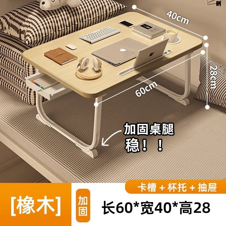 Foldable bed desk computer table - dorm room essential - student study table - floor-sitting small table - new small table