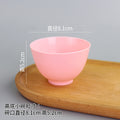 High bottom small bowl of rose powder