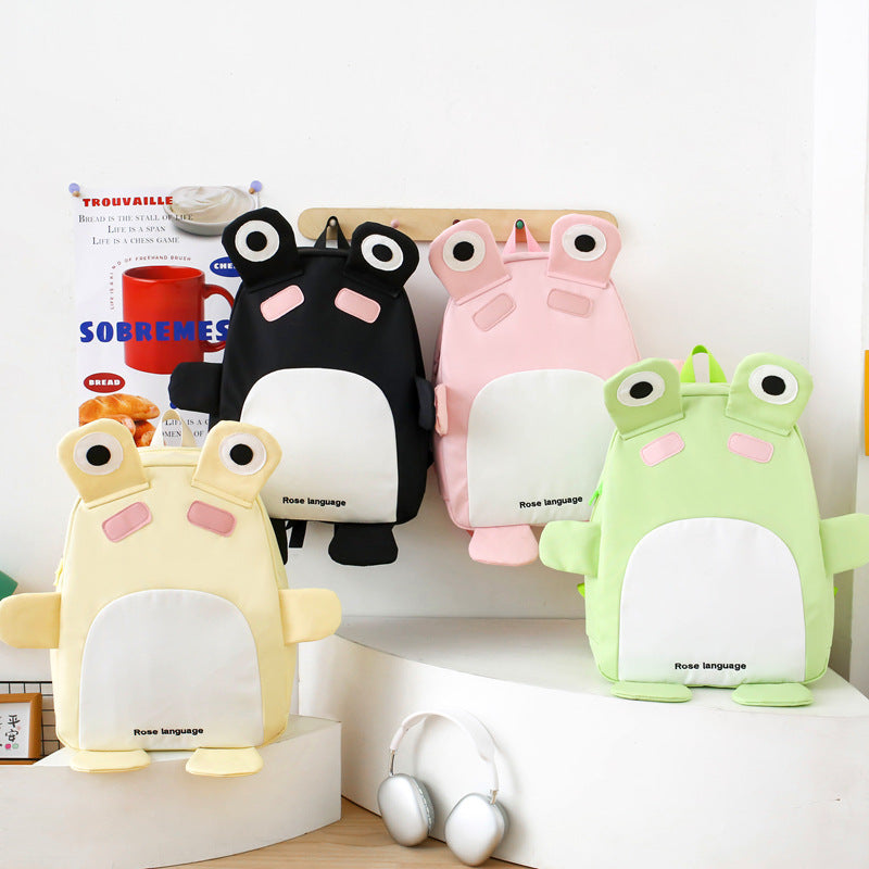 School bag backpack for women 2025 new cartoon primary and secondary school students backpack small fresh and funny three-piece backpack
