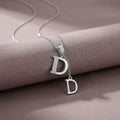 fashion best selling copper inlaid zirconium letter necklace women's light luxury niche style easiest for match non-fading titanium steel clavicle chain jewelry