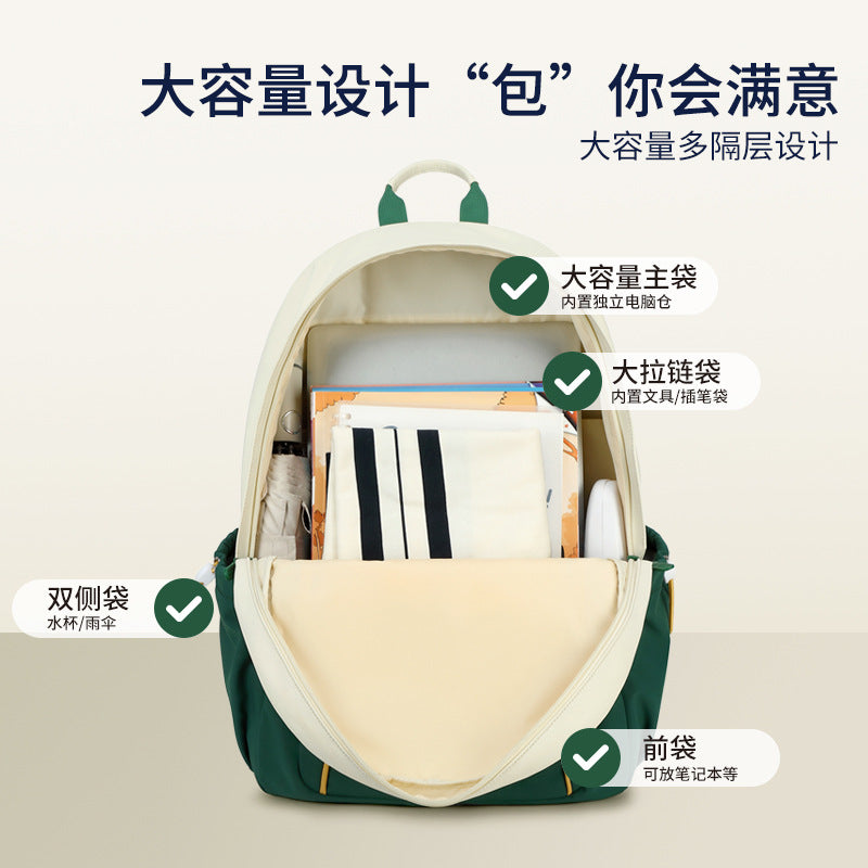 School bag for girls, primary school students in grades 3 to 6, large-capacity spine care to reduce the burden, 2025 new backpack for junior high school students
