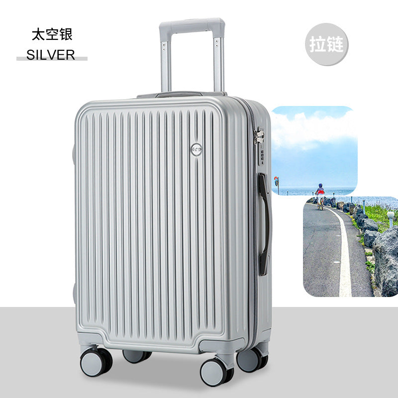 Luggage multi-capacity 26-inch new material trolley case universal wheel 24-inch strong password suitcase wholesale