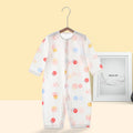 Newborn long-sleeve romper, baby pure cotton pajamas, air conditioning suit, infant lightweight breathable onesie, crawling suit, summer outfit