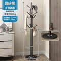Modern minimalist light luxury marble coat rack floor standing bedroom iron art storage hat rack home hanging bag clothes rack
