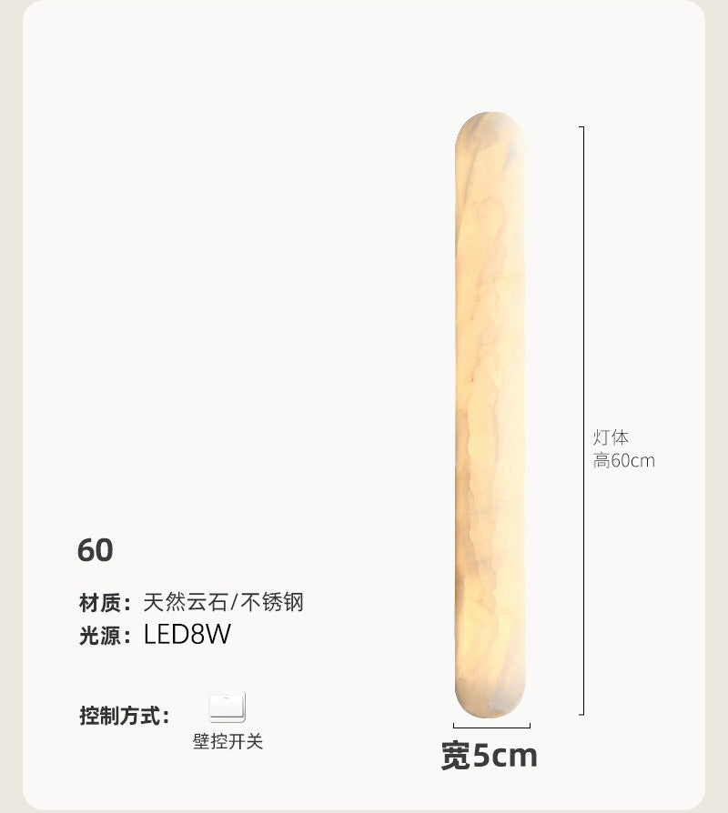 accessible luxury designer marble wall lamp bedside postmodern casual bedroom living room background atmosphere lamp