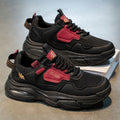 Men's shoes 2026 new spring breathable mesh youth casual sports shoes fashionable versatile height increasing dad shoes