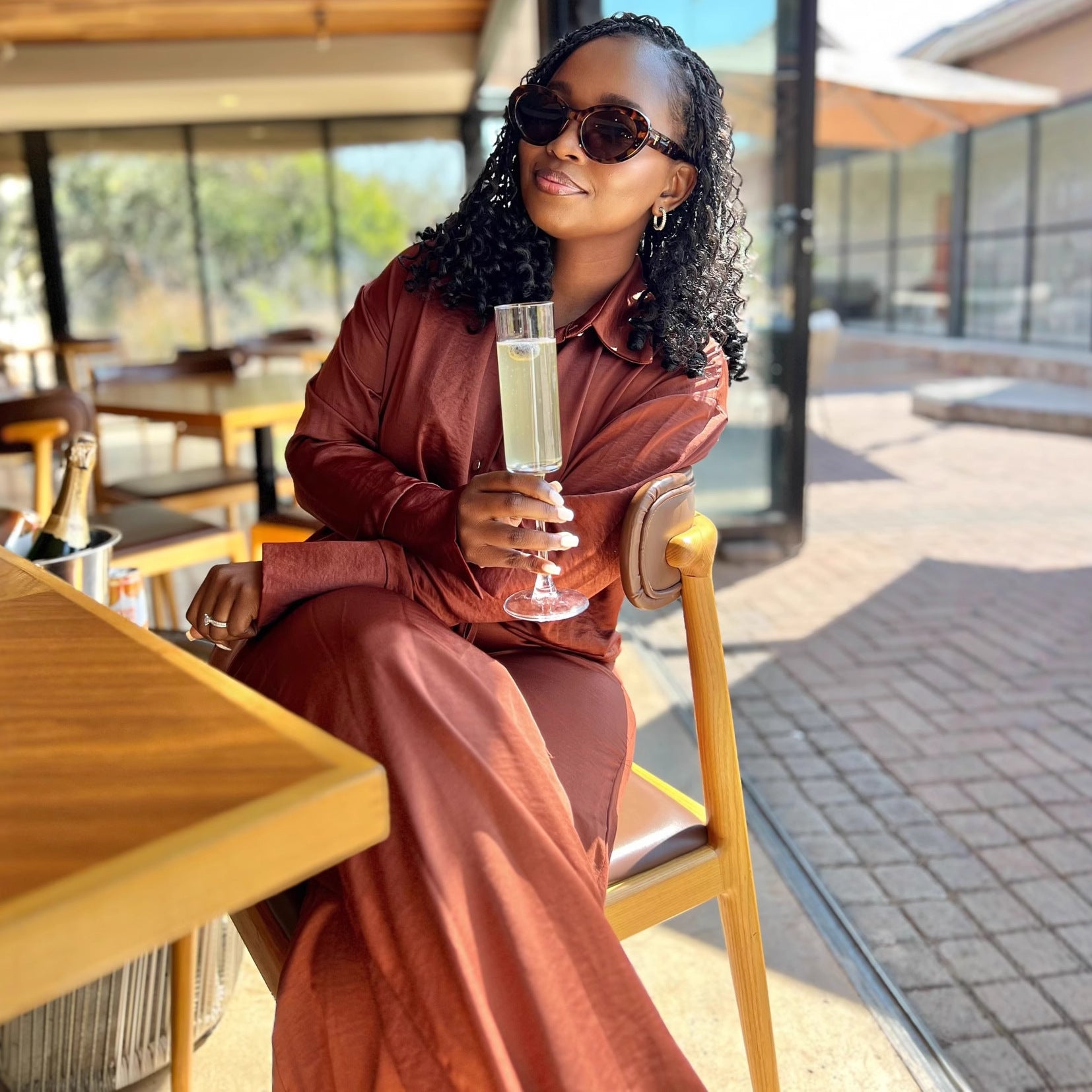 European and American large-size women's clothing long-sleeved lapel cardigan shirt high waist strap casual trousers African new two-piece set women