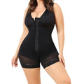 vest shapewear three-breasted women's jumpsuit zipper open pants shapewear all-in-one enhanced corset