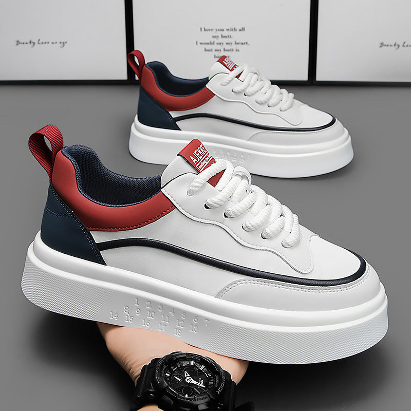 Men's shoes 2025 new autumn breathable versatile casual shoes lightweight soft sole sneakers wear-resistant athletic white shoes for men
