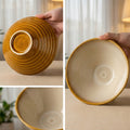 Retro style kiln discoloration clay hat bowl japanese restaurant high-looking ramen bowl home practical soup bowl noodle bowl