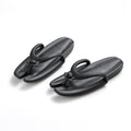 Foldable travel slippers for women - portable, anti-slip, disposable flip-flops for swimming, business trips, bathing, and beach use. perfect for travel