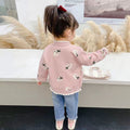 Girls' knitted cardigan - fleece lined, extra thick, new  autumn/winter collection, stylish sweater top/jacket for toddlers and young children