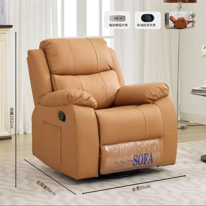 Living room cinema sofa space lazy sofa cabin electric single retractable massage leather home theater