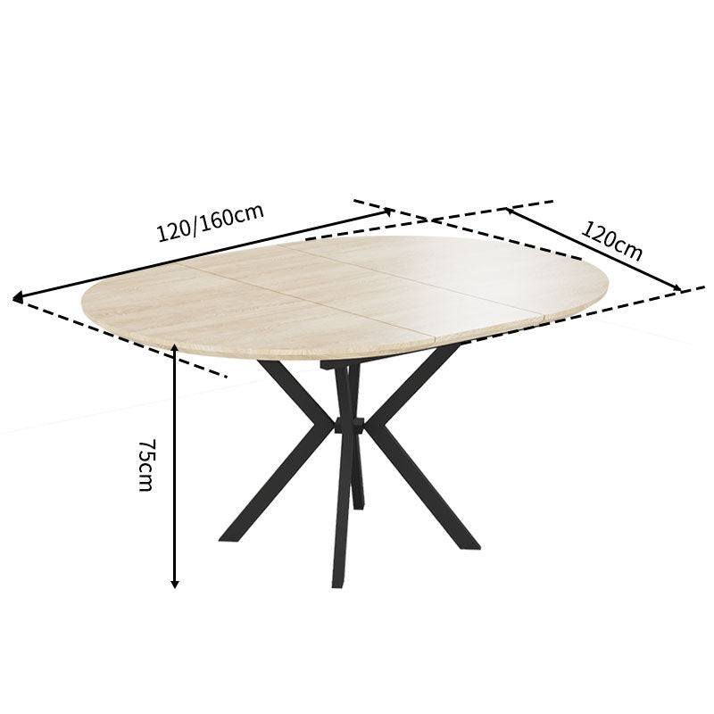 Factory direct custom wholesale modern tea table light luxury round table living room extendable oval dining table home dining table