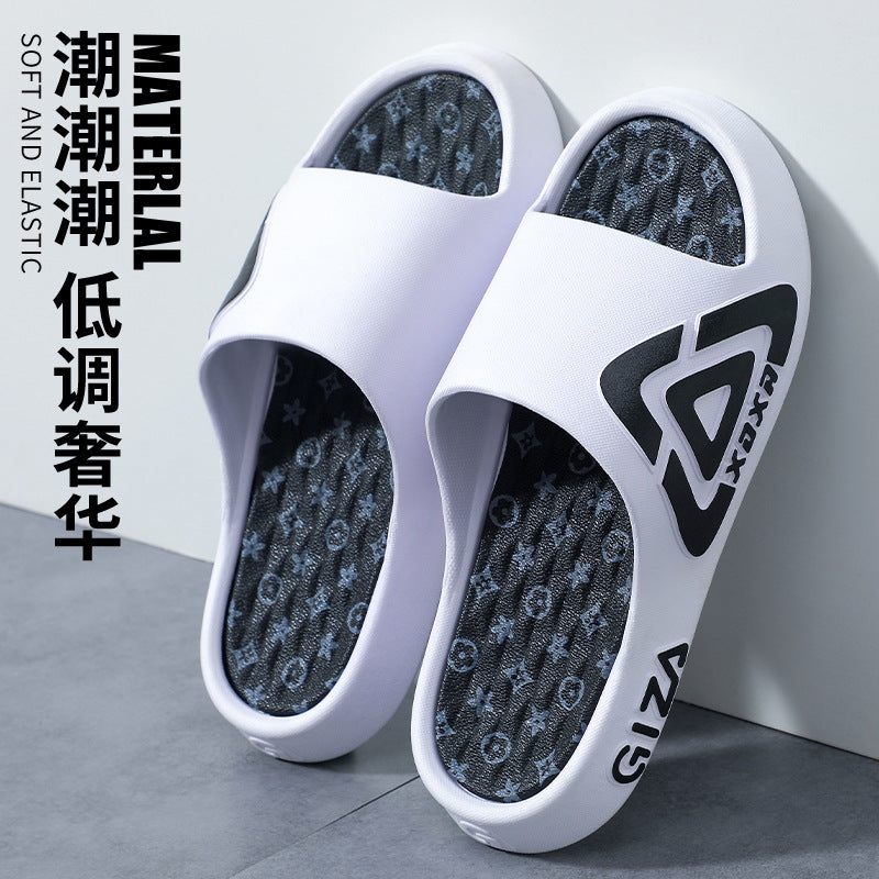 Men's slippers - summer indoor home anti-slip outdoor trendy fashion teenager outdoor sandals - new arrivals