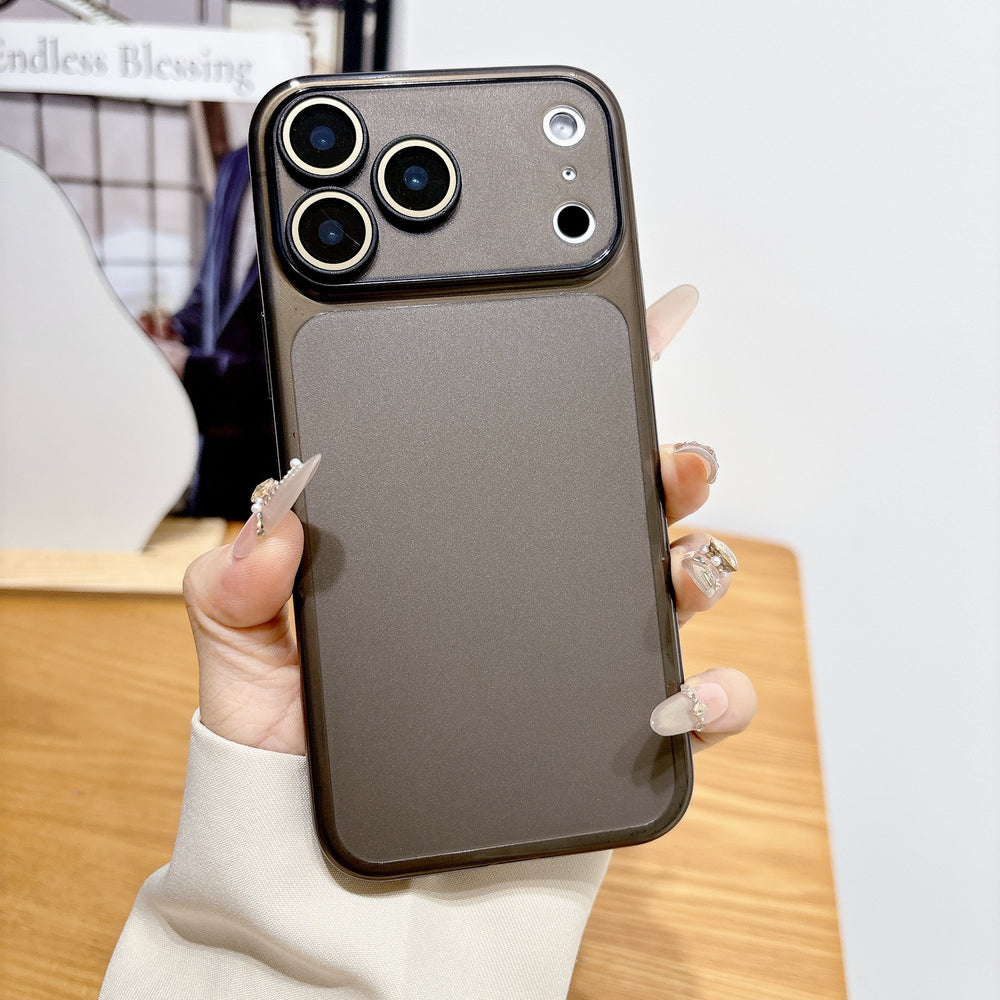 Large window lens film suitable for iphone17promax mobile phone case 15 apple 16 frosted ultra-thin transparent soft case