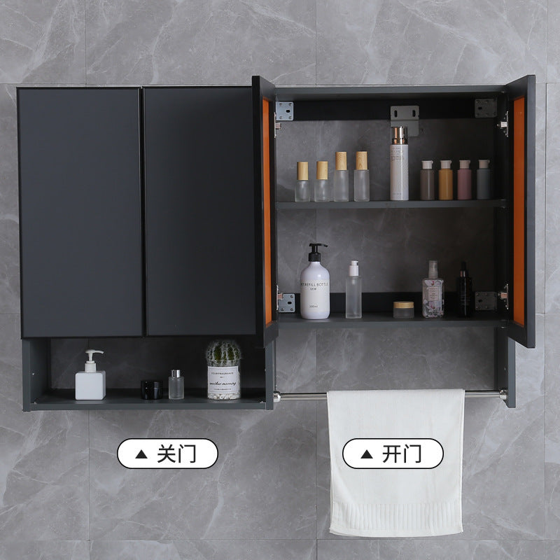 Space aluminum hanging cabinet balcony wall cabinet dining side cabinet hanging cabinet moisture-proof small apartment wall storage cabinet kitchen hanging cabinet