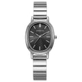 watch fashion oval bamboo steel band women's watch casualcasualpopular live broadcast silver wrist watch 1