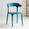 Plastic backrest chair horn chair pp casual coffee chair scandinavian style milk tea shop cafe dining chair armrest commercial