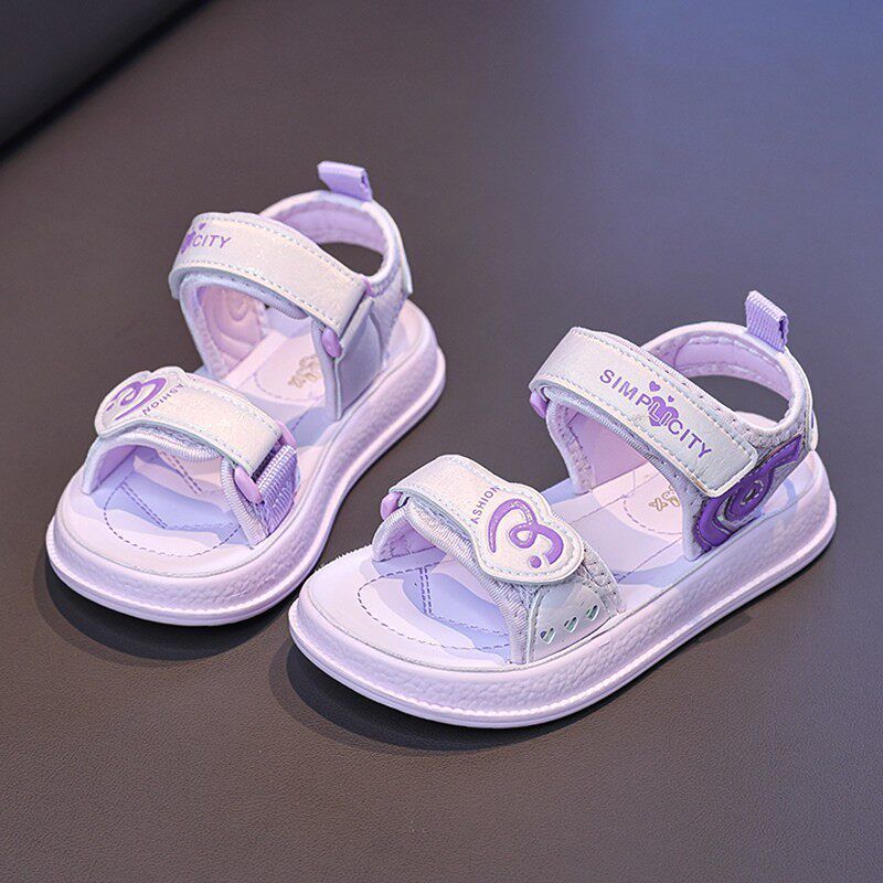 British dgkp girls' princess sandals, new  spring/summer fashion soft-soled kids' beach shoes, girls' sandals and slippers