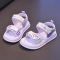 British dgkp girls' princess sandals, new  spring/summer fashion soft-soled kids' beach shoes, girls' sandals and slippers