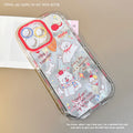 New arrivalcute puppy round edge anti-fingerprint feather gauze mobile phone case suitable for 16promaxiphone15 protective cover