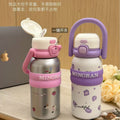 High-style insulated water bottle for girls, large-capacity kids' water cup, 316 stainless steel tumbler, convenient portable water bottle for students