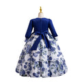 Ready-to-ship wholesale children's princess dresses, floral chiffon formal dresses, baby girl model runway dresses, kids' dresses