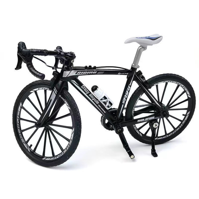 Export-specific 1:8 scale alloy bicycle model - mini foldable alloy mountain bike toy ornament