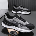 2025 new spring men's mesh breathable chunky sneakers - athletic, casual, trendy, thick-soled, height-increasing, work safety shoes for men
