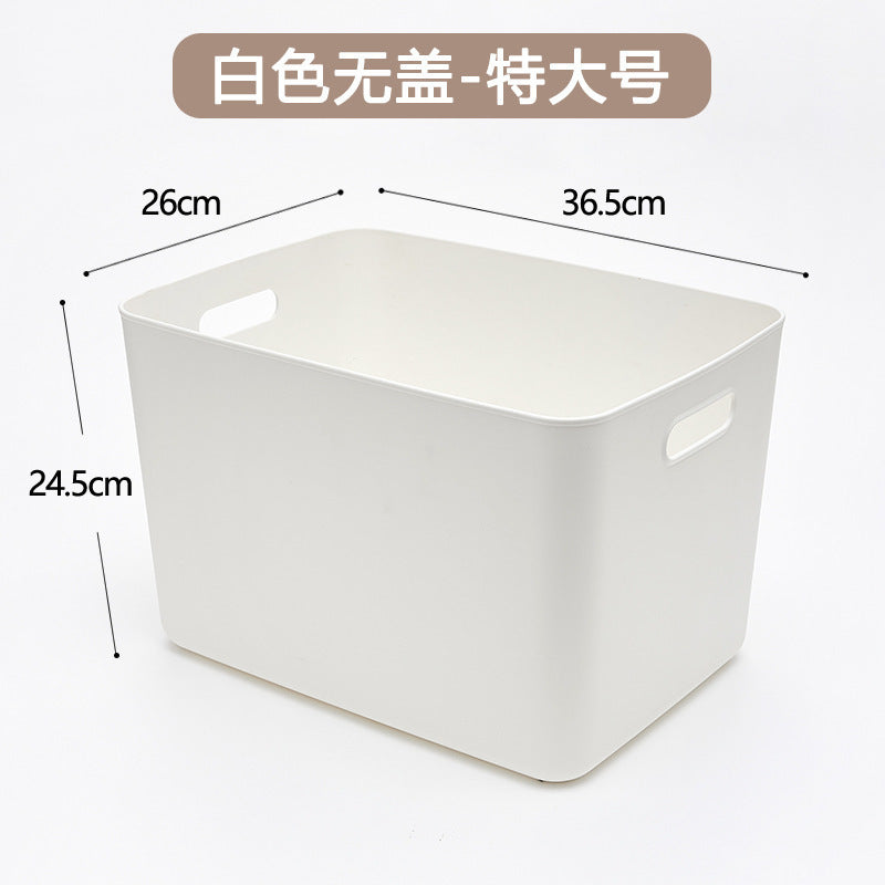 Plastic storage box Clothes household kitchen storage box Desktop sundries storage Organizing box with lid Dust-proof storage box