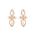 Wholesale autumn/winter earrings: european and american cross-border minimalist style earrings for women - unique, hollowed-out, statement, high-end dangle earrings