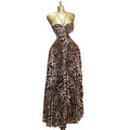European and american women's clothing  summer new sweet and fresh camisole bandeau tie-up pleated maxi dress
