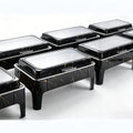 New stainless steel restaurant hotel wedding hydraulic marble insulated pot 9l fuel oil heated food warmer