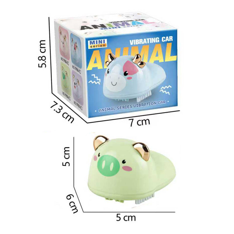 Electric brush sliding shock car puzzle cartoon avoidance car sensor avoid obstacles learn to crawl baby kids toy