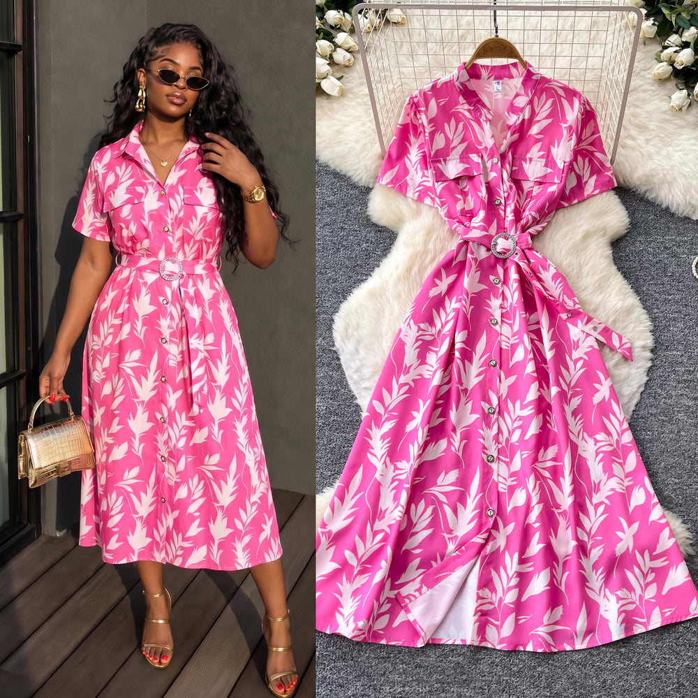 French riviera style halter sleeveless dress - women's summer cinched waist slimming tiered ruffle cake dress