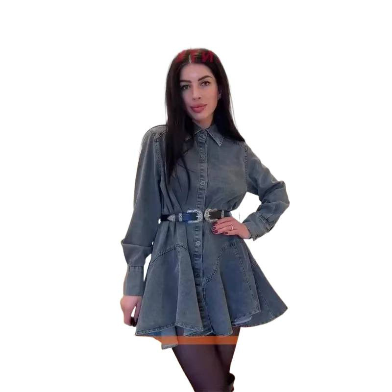 Amazon casualeleganteasiest for matchpolo collar dress women's spring and summer new arrival silmslimming look short skirt