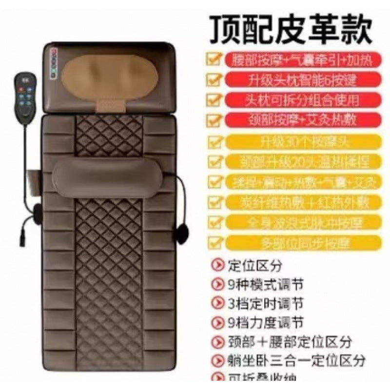 Ready-to-ship multifunctional full body massage mat - neck massager, lumbar, back, head, and neck kneading electric blanket