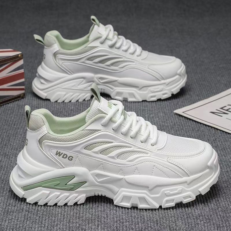 Men's chunky sneakers 2025 new winter versatile casual running shoes men's thick-soled casual athletic shoes