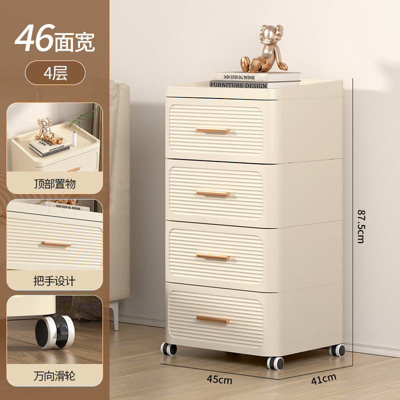 Drawer storage cabinet chest of drawers installation-free for home living room storage cabinet toy snack storage bedroom bedside table