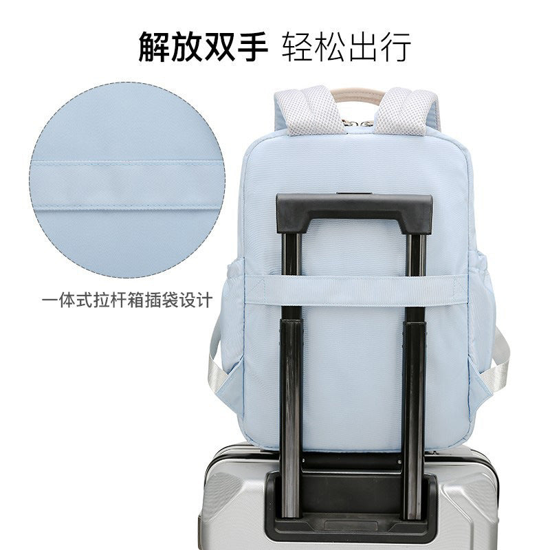 New Japanese simple high school girls schoolbag fashionable and casual small fresh candy color soft girl backpack