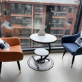 Balcony table and chairs, one table, two chairs, three-piece set, outdoor popular casual coffee table, table, sofa, several net round tables