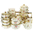 hot-selling thousands of beauties, flowers, birds and fragrant roses 20/24/30cm enamel soup pot