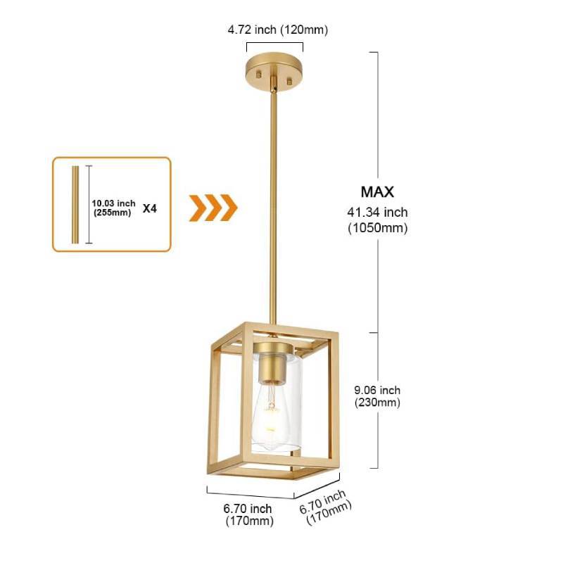 Cross-border Nordic retro industrial wrought iron chandelier, simple personality, single-headed restaurant, bedroom corridor, bar counter, factory direct sales