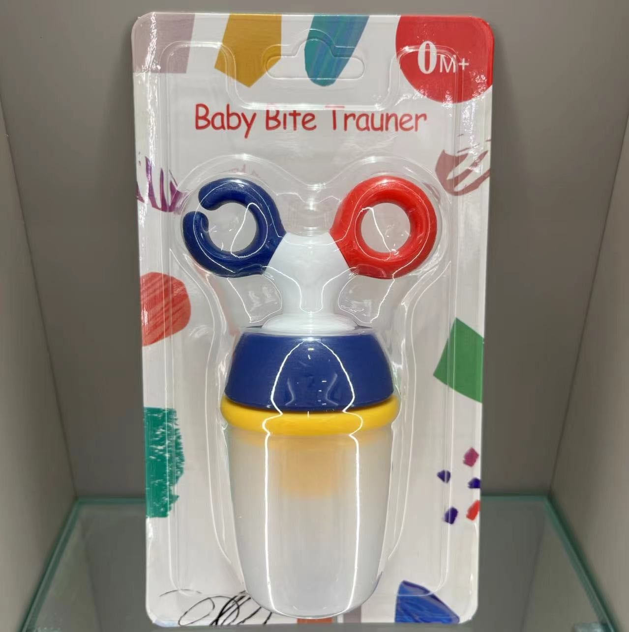 English card pack, bite music, silicone mesh bag, pacifier, baby fruit food supplement, baby fruit and vegetable music wholesale