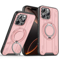 Lingsheng rotating integrated magnetic holder is suitable for iphone17pro mobile phone case armor anti-fall apple 11 cross-border