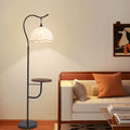 American retro floor lamp - bedside lamp for bedroom, decorative accent for living room sofa, multifunctional standing floor lamp for hotel rooms