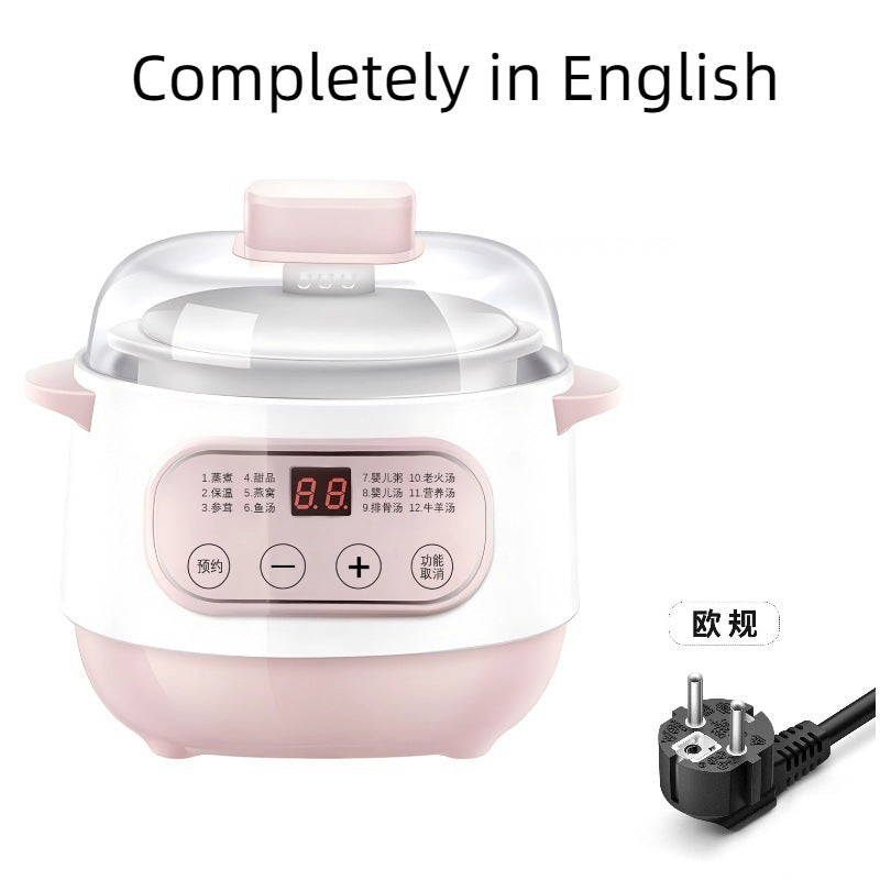 Electric stew pot ceramic in stocksmart reservation water-proof fully automatic porridge soup bird's nest electric stew pot small